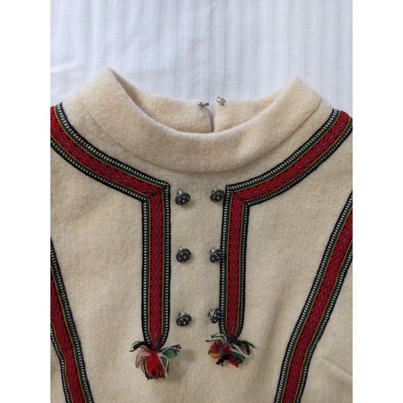 Firda Clasp Wool Sweater A.S Evebofoss Sandane Norway Women Vintage Nordic 38 - Picture 4 of 16